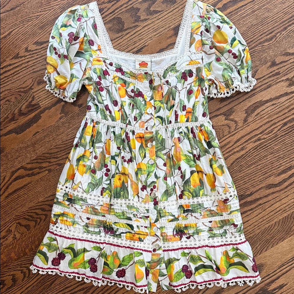 Farm Rio Short Sleeved Mini Dress Size Small